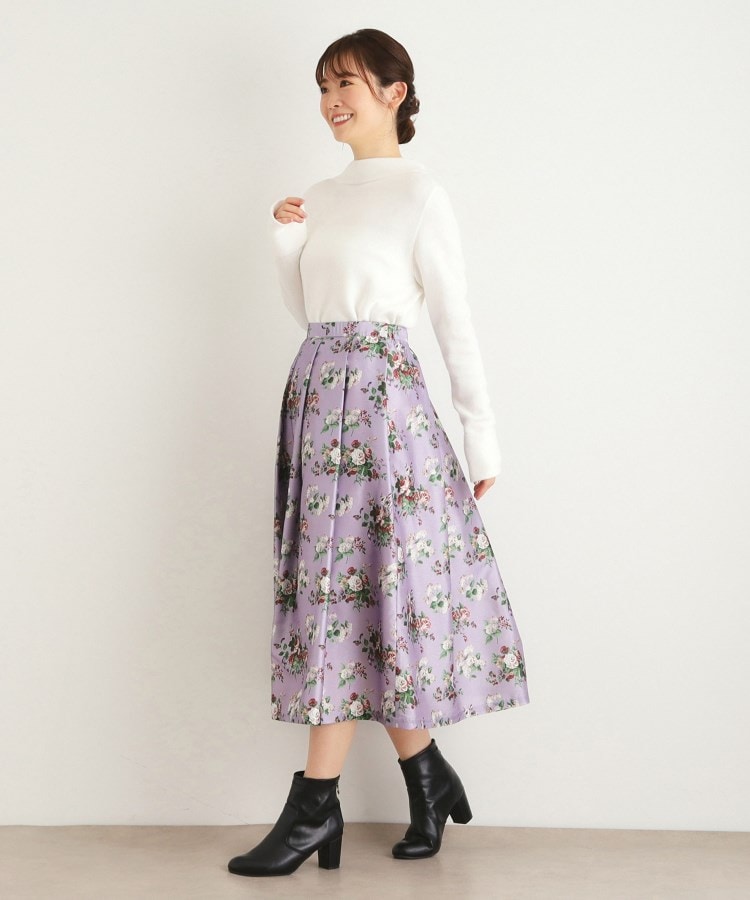 LAURA ASHLEY｜割繊シフォンプリーツスカート | Rakuten Fashion