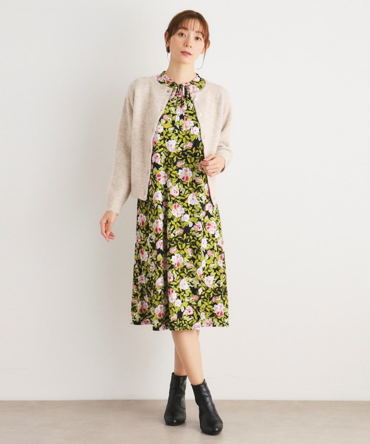 ローラアシュレイ(LAURA ASHLEY)の【WEB限定／ジャージ素材】ホットハウス フローラル柄ワンピース3