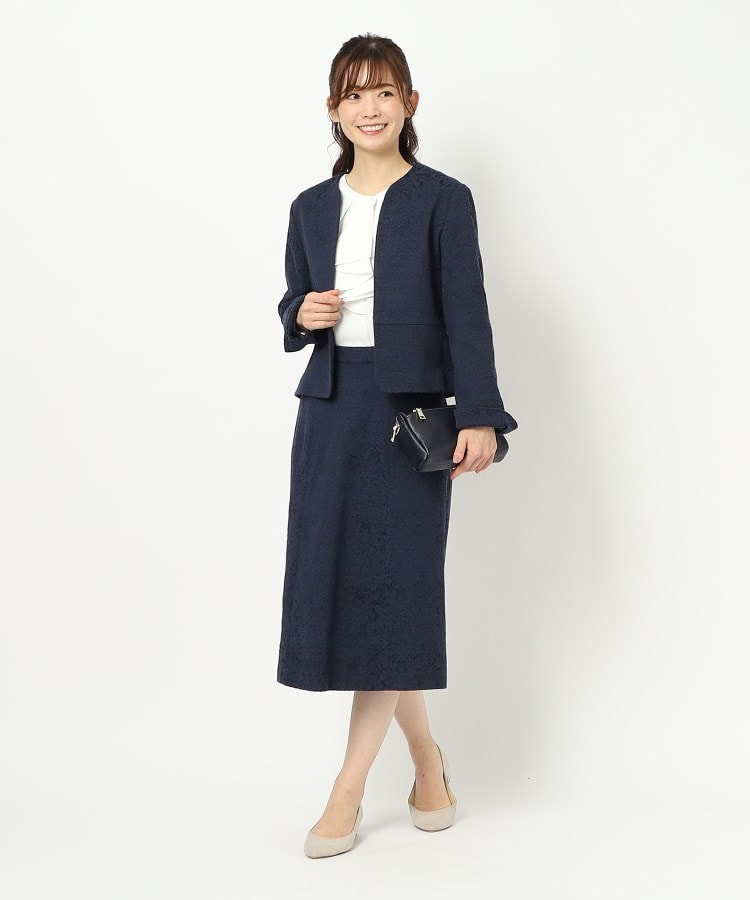 ローラアシュレイ(LAURA ASHLEY)の【セレモニー／同柄アイテムあり】ノーカラージャカードジャケット12