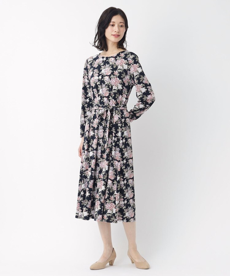 ローラアシュレイ(LAURA ASHLEY)の【人気柄！WEB限定デザイン／洗える／ジャージ素材／同柄アイテムあり】リディア柄ワンピース4