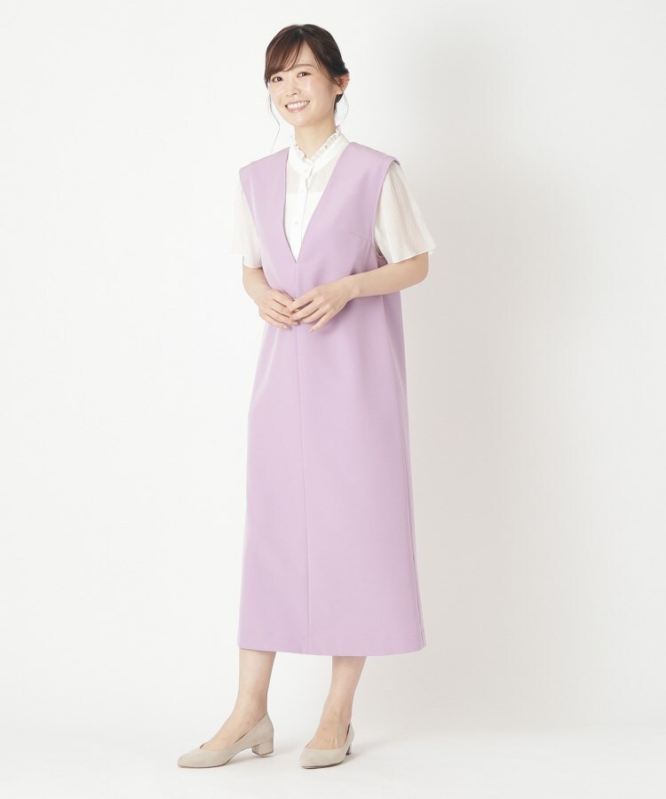 ローラアシュレイ(LAURA ASHLEY)の【ジャージ素材】ダブルクロスストレッチジャンスカ10