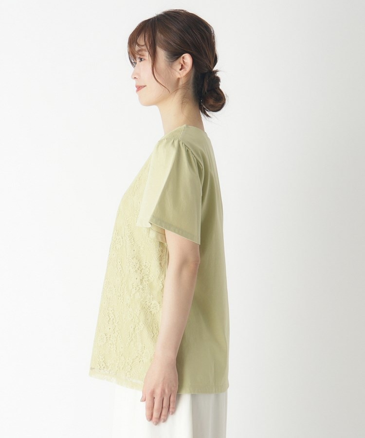 ローラアシュレイ(LAURA ASHLEY)の【身頃綿100％/洗える】フロントレースTシャツ14