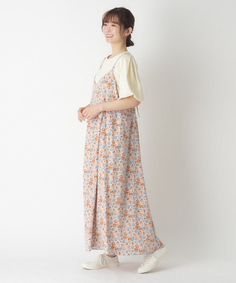 ローラアシュレイ(LAURA ASHLEY)の【同柄アイテムあり】コンフェッティ柄キャミワンピース オフホワイト(103)