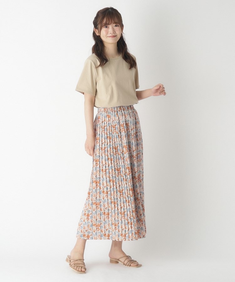 同柄アイテムあり】コンフェッティ柄 プリーツスカート(マキシ 同柄アイテムあり】コンフェッティ柄 プリーツスカート(マキシ