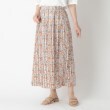 ローラアシュレイ(LAURA ASHLEY)の【同柄アイテムあり】コンフェッティ柄　プリーツスカート オフホワイト(103)