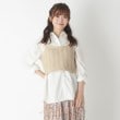 ローラアシュレイ(LAURA ASHLEY)の【着回しやすい！/洗える】シャツ・ビスチェセット ベージュ(052)