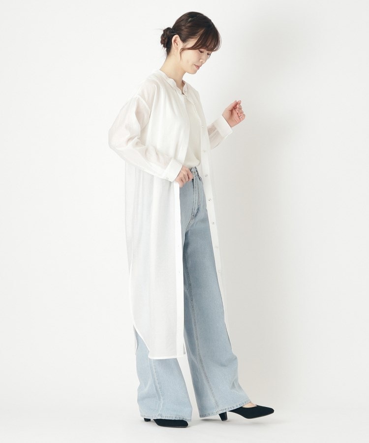 ローラアシュレイ(LAURA ASHLEY)の【シアー素材／羽織り】ロングシャツ3