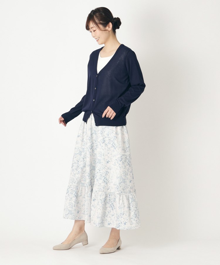 ローラアシュレイ(LAURA ASHLEY)の【接触冷感/洗える】ベーシックカーディガン10