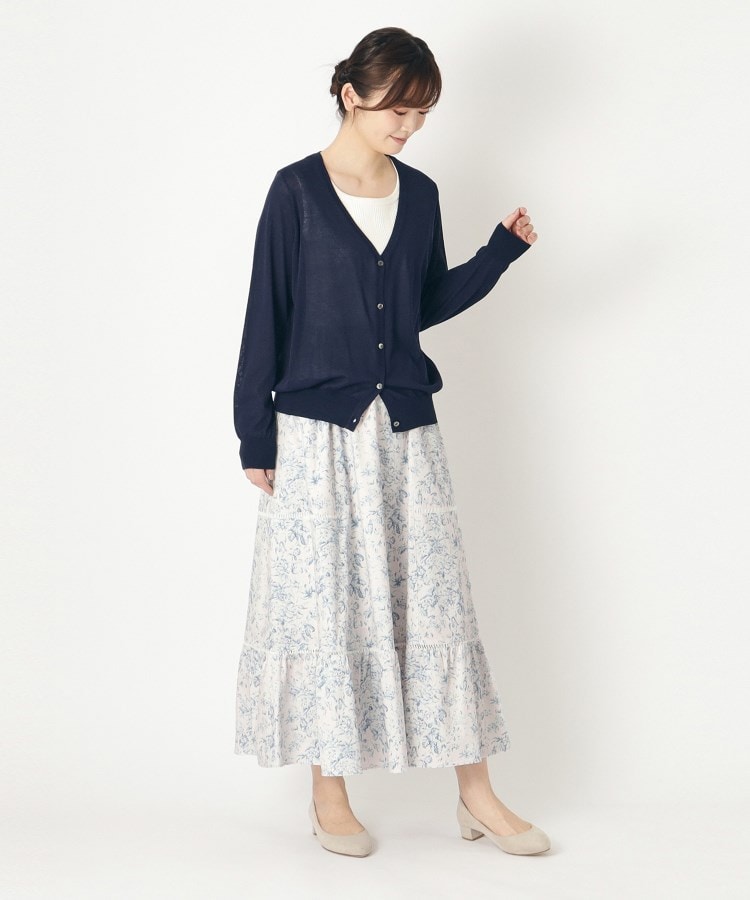 ローラアシュレイ(LAURA ASHLEY)の【コットン100％/洗える】ヘレッド ブルームス柄スカート11