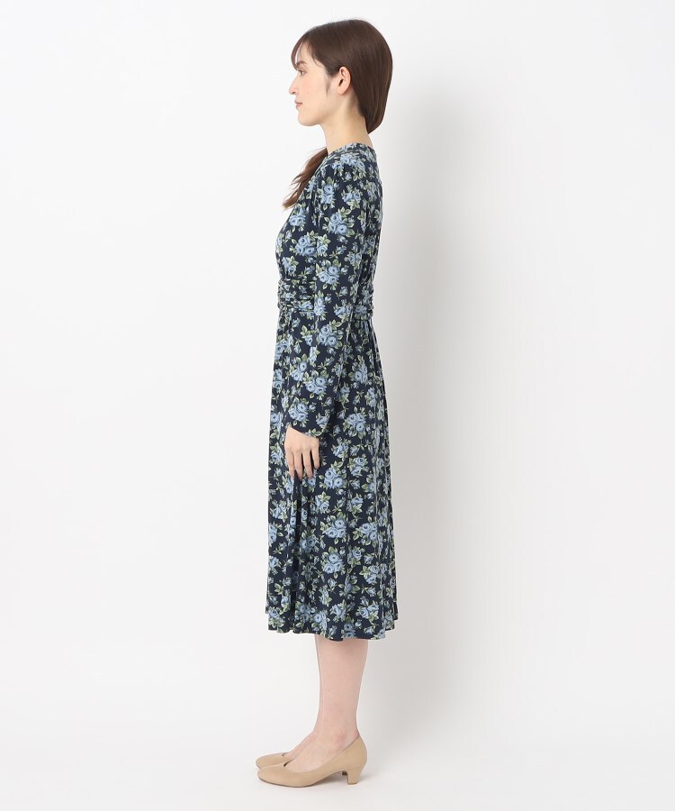 ローラアシュレイ(LAURA ASHLEY)の【WEB限定／洗える/ジャージ素材／同柄アイテムあり】バンバリー柄ワンピース6