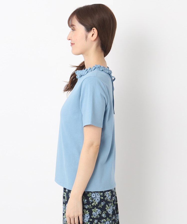 ローラアシュレイ(LAURA ASHLEY)の【2WAY/日本製/6color/WEB限定カラー追加/コットン100％】フリルカラーTシャツ30