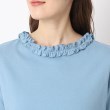 ローラアシュレイ(LAURA ASHLEY)の【2WAY/日本製/6color/WEB限定カラー追加/コットン100％】フリルカラーTシャツ32