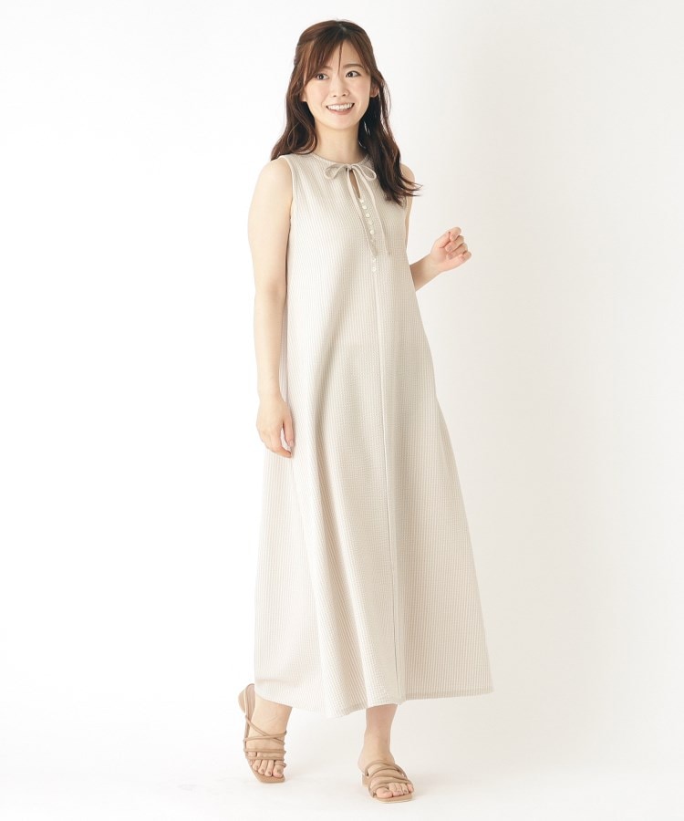 ローラアシュレイ(LAURA ASHLEY)の【2WAY／サッカー素材】バックボタンワンピース6