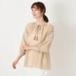 ローラアシュレイ(LAURA ASHLEY)の【刺繍入り／コットン100％／洗える】エロンビーポージー柄ブラウス ベージュ(052)