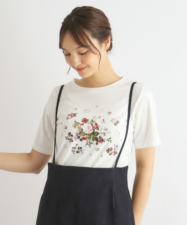 ローラアシュレイ(LAURA ASHLEY)の【コットン100％】スキャタードプリントTシャツ2