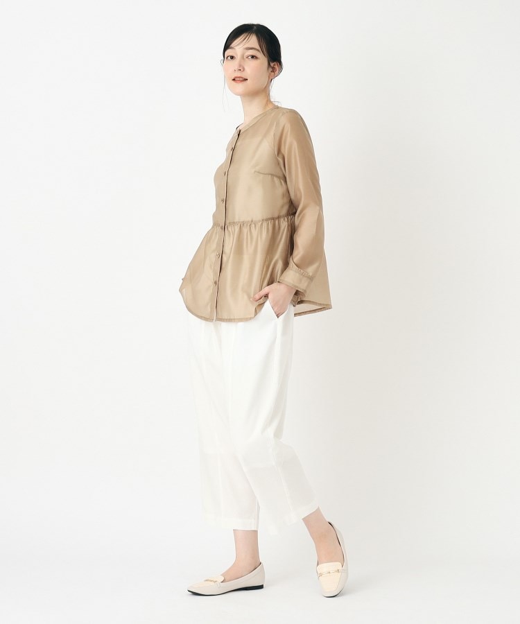 ローラアシュレイ(LAURA ASHLEY)の【大人気につき追加！洗える／シアー／羽織に使える】ペプラムブラウス7