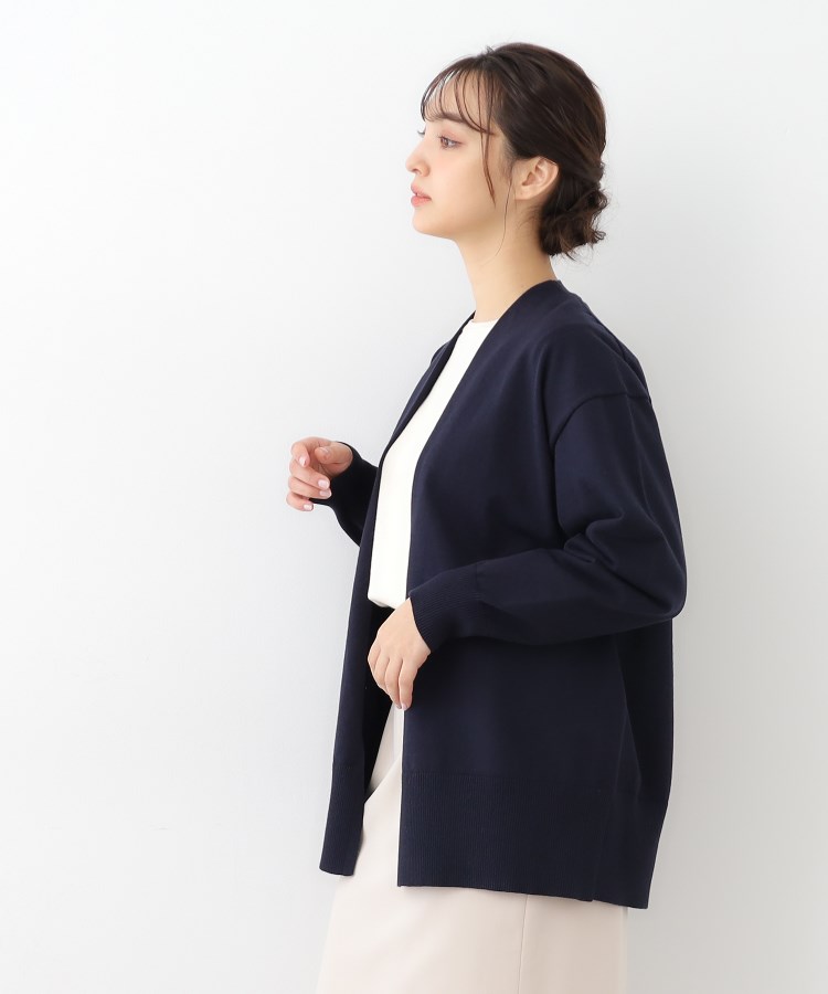 ローラアシュレイ(LAURA ASHLEY)の【ミドル丈】コットンカシミヤ カーディガン5