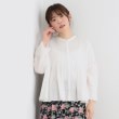 ローラアシュレイ(LAURA ASHLEY)の【コットン100％／羽織に使える】ピンタックフレアブラウス オフホワイト(003)