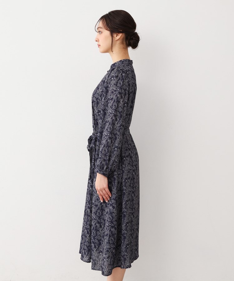 ローラアシュレイ(LAURA ASHLEY)の【ウエストリボン付き】ナンテール柄 シフォンワンピース10