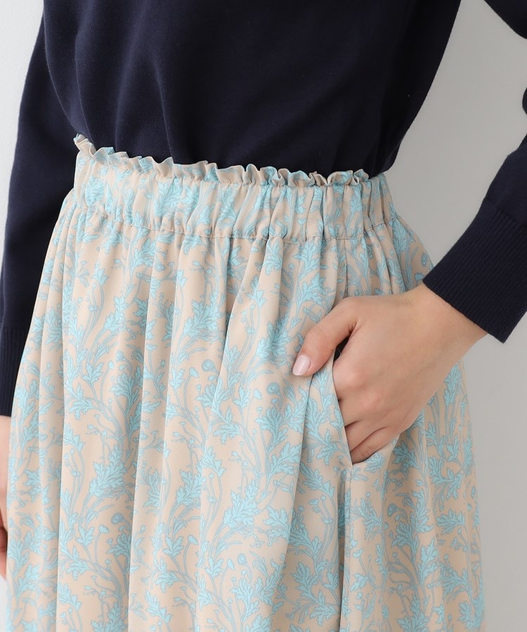 ローラアシュレイ(LAURA ASHLEY)の【同柄アイテムあり】ナンテール柄 シフォンフレアスカート14