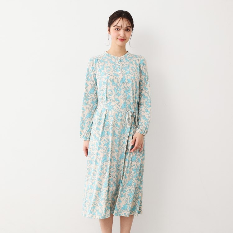 ローラアシュレイ(LAURA ASHLEY)の【ジャージ素材／洗える／同柄アイテムあり】ナンテール柄 ワンピース ミドルワンピース