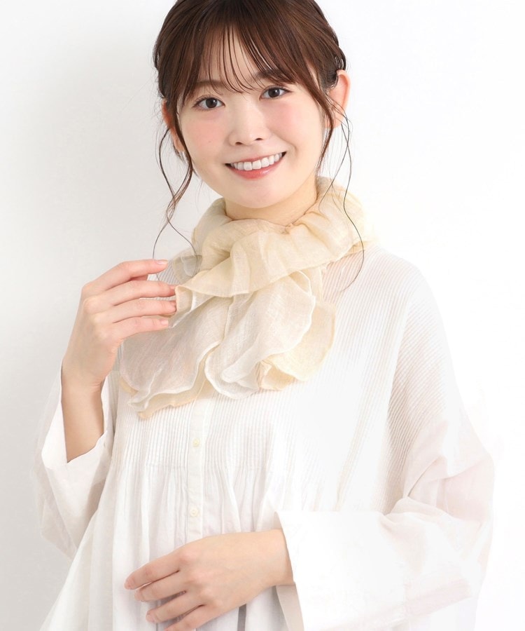 ローラアシュレイ(LAURA ASHLEY)の【綿麻素材／差し込み式】フリルストール4