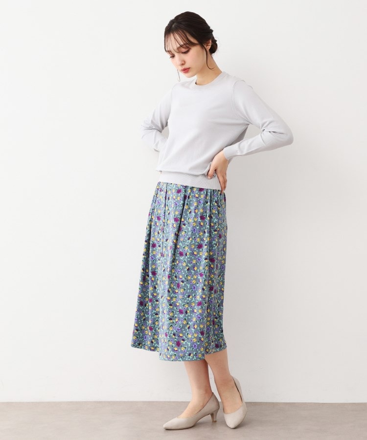 ローラアシュレイ(LAURA ASHLEY)の【同素材アイテムあり】ソフトタッチ 無地カラーニット3