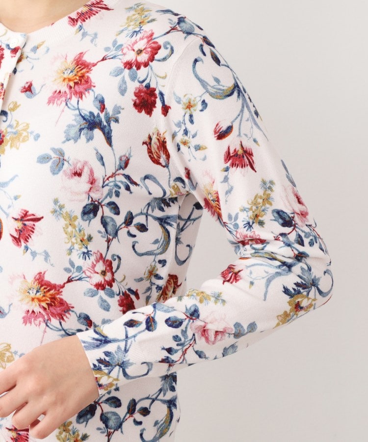 ローラアシュレイ(LAURA ASHLEY)の【全面プリント／同柄アイテムあり】ローザリンド柄 ニットカーディガン9
