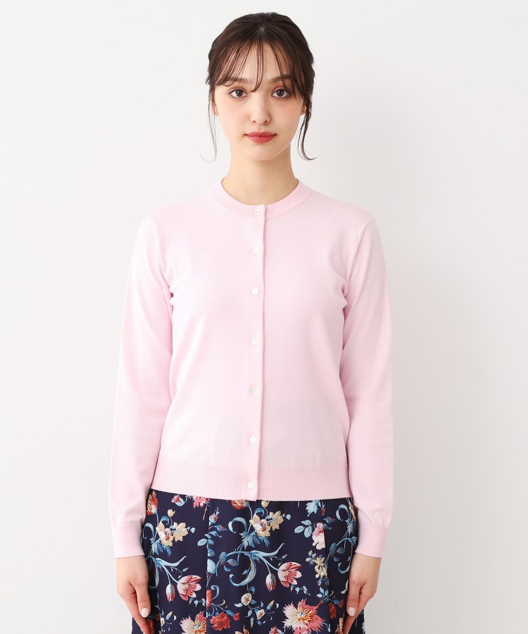 ローラアシュレイ(LAURA ASHLEY)の【同素材アイテムあり】ソフトタッチ 無地カラーニットカーディガン9