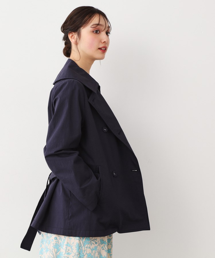 ローラアシュレイ(LAURA ASHLEY)の【襟取外し可／洗える／裏地ローザリンド柄】 ビッグカラーコート1