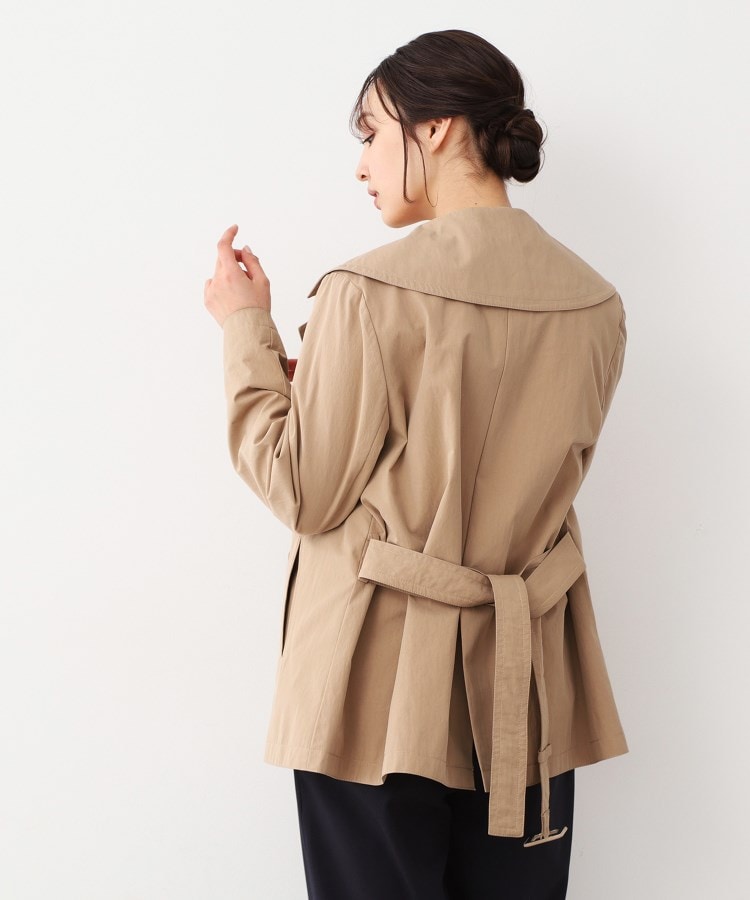 ローラアシュレイ(LAURA ASHLEY)の【襟取外し可／洗える／裏地ローザリンド柄】 ビッグカラーコート8