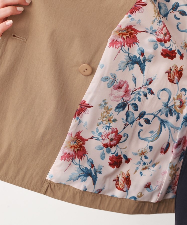 ローラアシュレイ(LAURA ASHLEY)の【襟取外し可／洗える／裏地ローザリンド柄】 ビッグカラーコート23