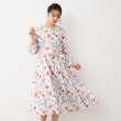 ローラアシュレイ(LAURA ASHLEY)の【洗える／同柄アイテムあり】ローザリンド柄 シフォンワンピース ホワイト(101)