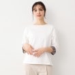 ローラアシュレイ(LAURA ASHLEY)の【洗える／コットン100％／同柄アイテムあり】アマイア ディッツィー柄袖見返しプルオーバー1