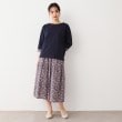 ローラアシュレイ(LAURA ASHLEY)の【洗える／コットン100％／同柄アイテムあり】アマイア ディッツィー柄袖見返しプルオーバー10