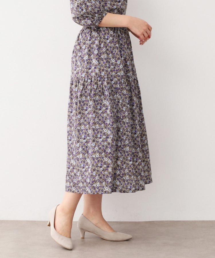 ローラアシュレイ(LAURA ASHLEY)の【洗える／コットン100％／同柄アイテムあり】アマイア ディッツィー柄 スカート5