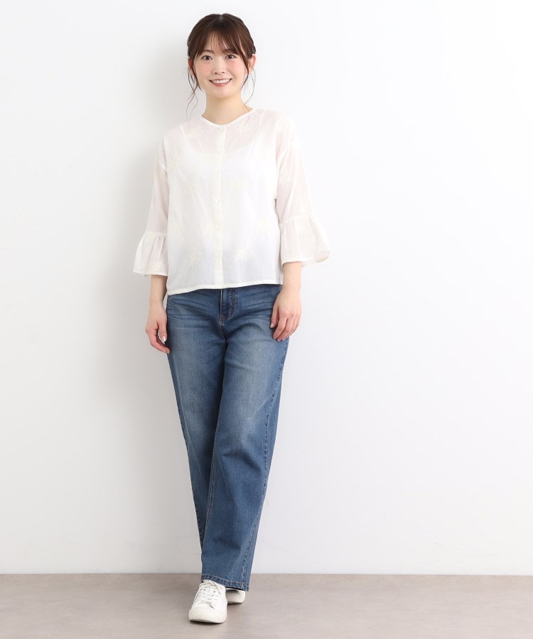 ローラアシュレイ(LAURA ASHLEY)の【コットン100％／刺繍入り／羽織に使える】バルビー ブルームス柄 ブラウス3
