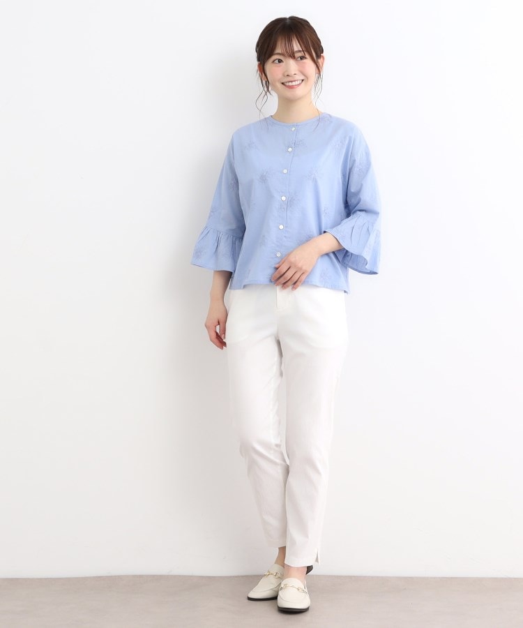 ローラアシュレイ(LAURA ASHLEY)の【コットン100％／刺繍入り／羽織に使える】バルビー ブルームス柄 ブラウス7