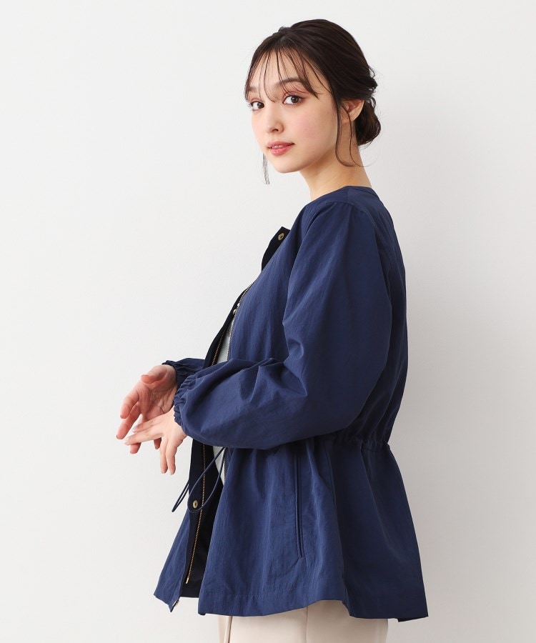 ローラアシュレイ(LAURA ASHLEY)の【ウエスト調整可】ナイロン ノーカラーブルゾン6