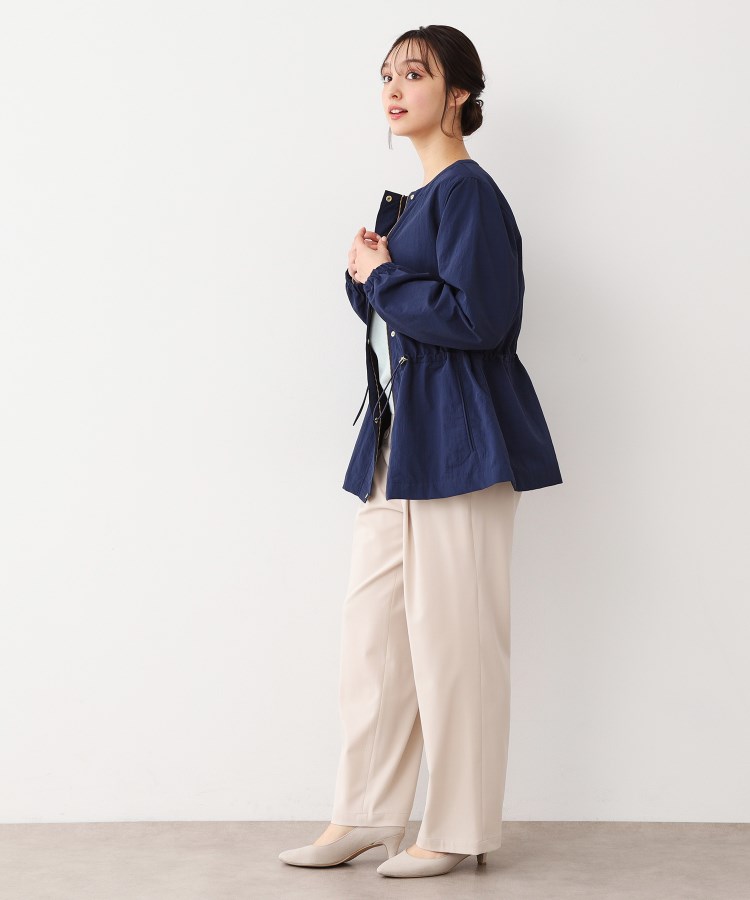 ローラアシュレイ(LAURA ASHLEY)の【ウエスト調整可】ナイロン ノーカラーブルゾン8