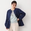 ローラアシュレイ(LAURA ASHLEY)の【ウエスト調整可】ナイロン ノーカラーブルゾン ネイビー(094)