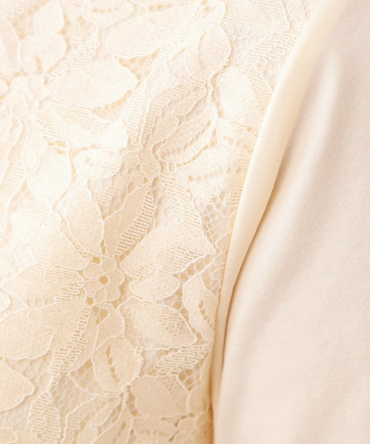 ローラアシュレイ(LAURA ASHLEY)の【人気デザインがアップデート！洗える】身頃レースTシャツ4
