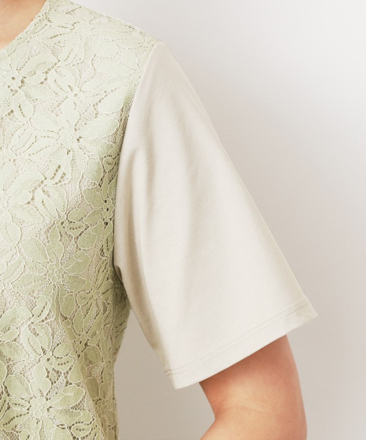 ローラアシュレイ(LAURA ASHLEY)の【人気デザインがアップデート！洗える】身頃レースTシャツ17