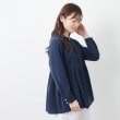 ローラアシュレイ(LAURA ASHLEY)の【羽織りに使える／パール調ボタン 】ペプラムブラウス10