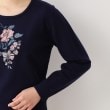 ローラアシュレイ(LAURA ASHLEY)の【ハイゲージ】大判刺繍ニット17