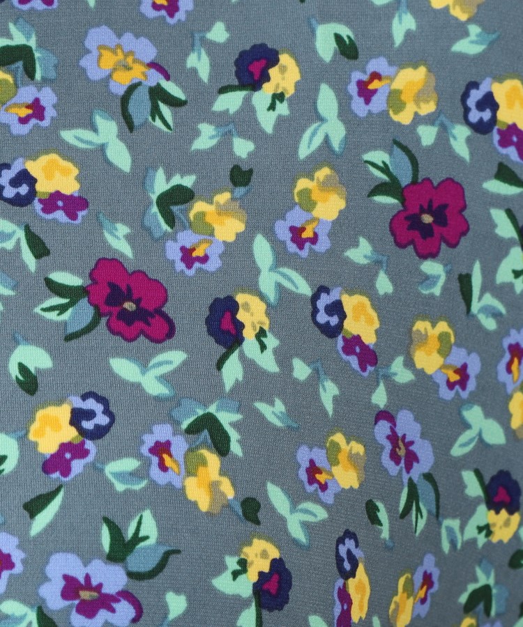 ローラアシュレイ(LAURA ASHLEY)の【ジャージ素材／洗える／同柄アイテムあり】ポリアンサス柄ワンピース8