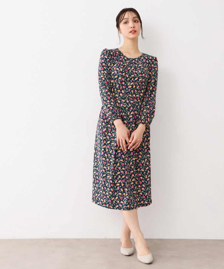 ローラアシュレイ(LAURA ASHLEY)の【ジャージ素材／洗える／同柄アイテムあり】ポリアンサス柄スカート5