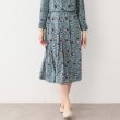 ローラアシュレイ(LAURA ASHLEY)の【ジャージ素材／洗える／同柄アイテムあり】ポリアンサス柄スカート ライトグレー(110)