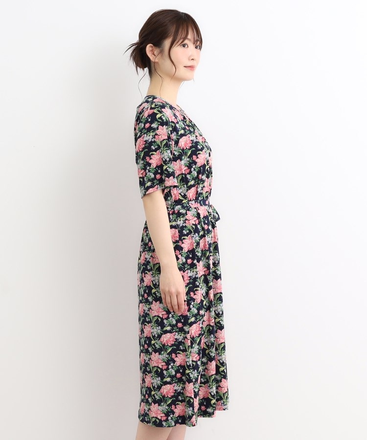 ローラアシュレイ(LAURA ASHLEY)の【洗える／ジャージ素材／同柄アイテムあり】シャーボーン柄ワンピース10