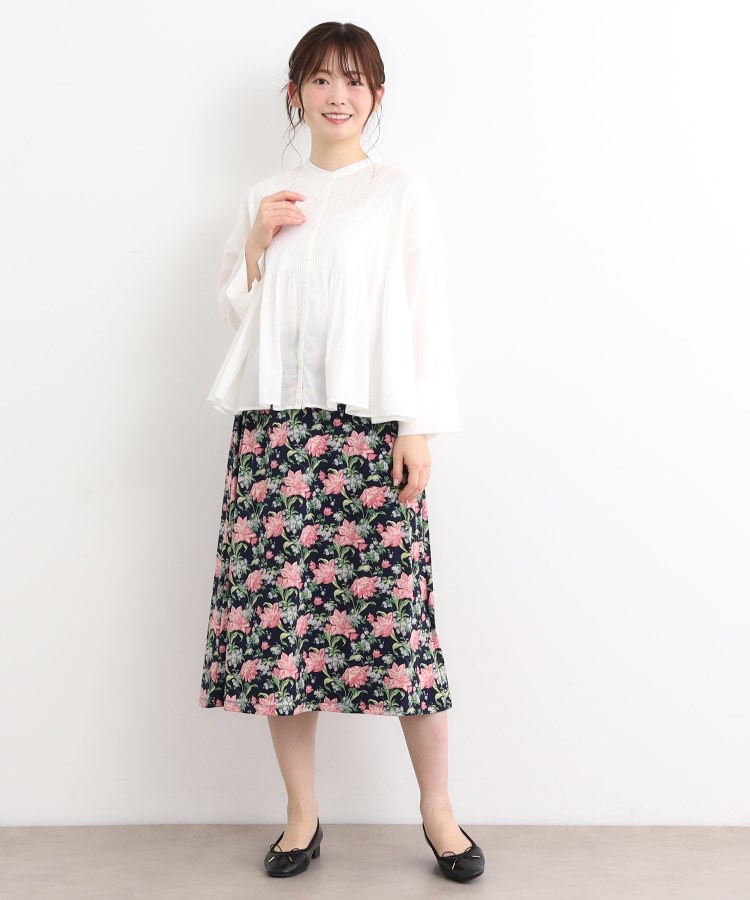 ローラアシュレイ(LAURA ASHLEY)の【洗える／ジャージ素材／同柄アイテムあり】シャーボーン柄スカート3